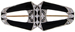 Platinum black onyx and diamond Art Deco brooch