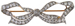 Platinum over 18-karat yellow gold bow brooch