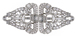 Platinum and diamond combination Art Deco clips