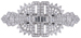 Platinum and diamond Art Deco combination clips