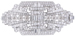 Platinum and diamond Art Deco combination clips