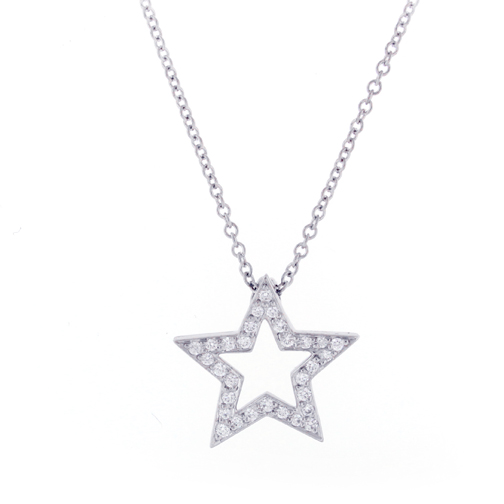 Tiffany Pendant Diamond Star | Pampillonia Jewelers | Estate and ...