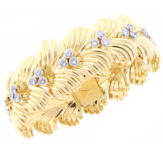 Vintage-Estate Van Cleef & Arpels Diamond Bracelet | Pampillonia ...