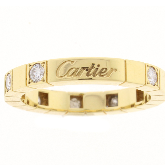 Cartier Lanières Diamond Gold Band Ring
