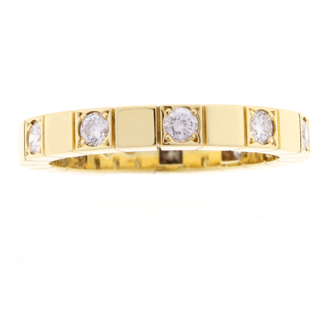 estate Cartier Lanières Diamond Gold Band Ring