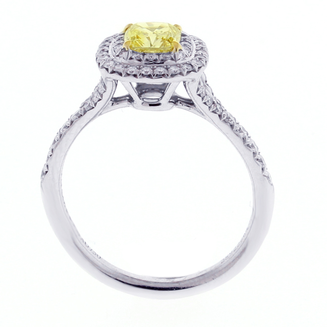 Estate Uploaded ToTiffany & Co. Soleste® Fancy Intense Yellow Diamond Ring