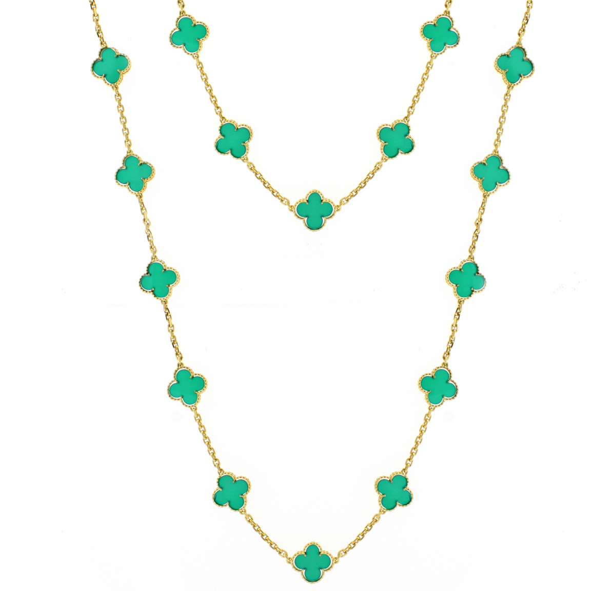 Vintage Van Cleef & Arpels Chrysoprase and Diamond Pendant at