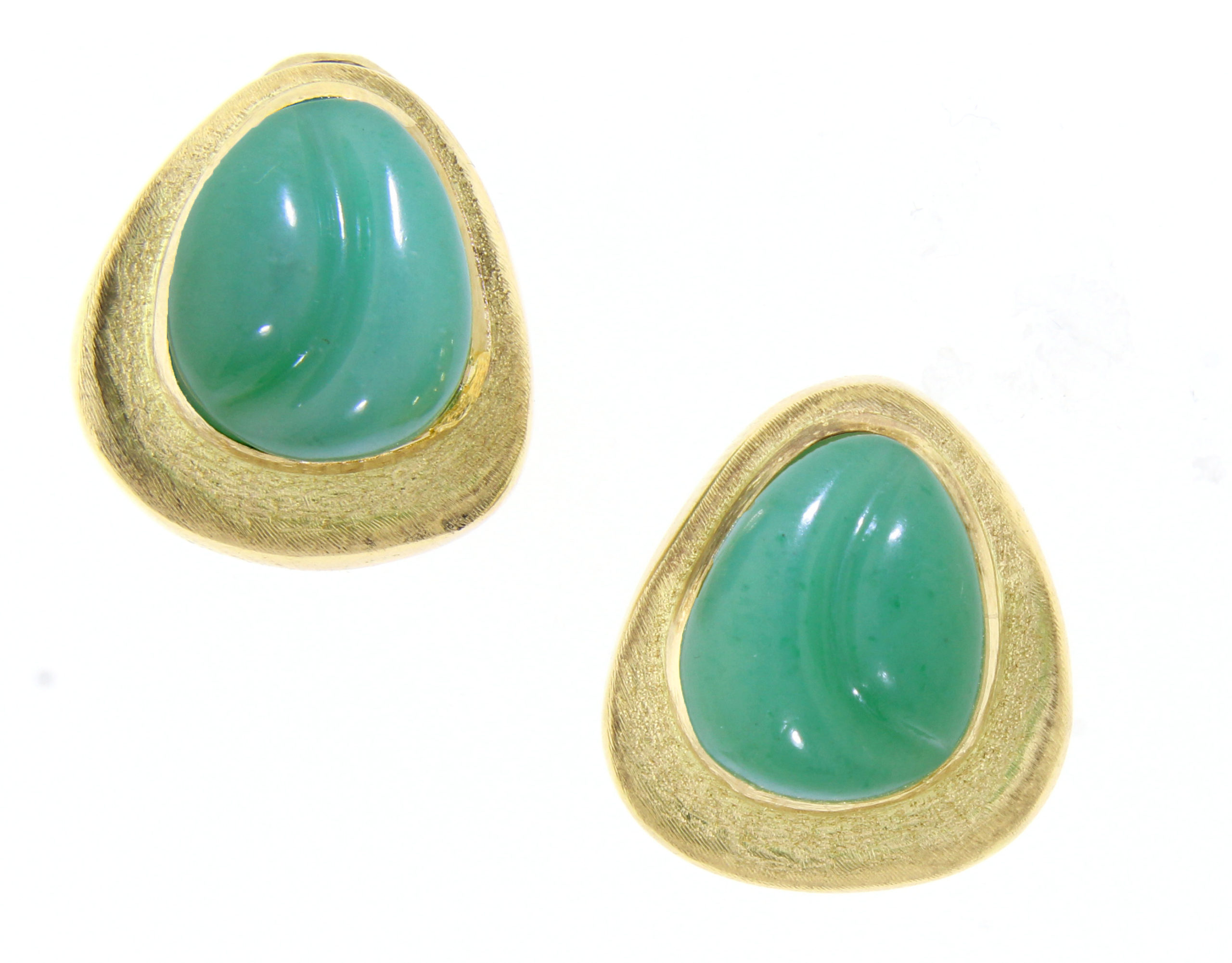 Roberto Burle Marx s Chrysoprase Forma Livre Earrings at pampillonia
