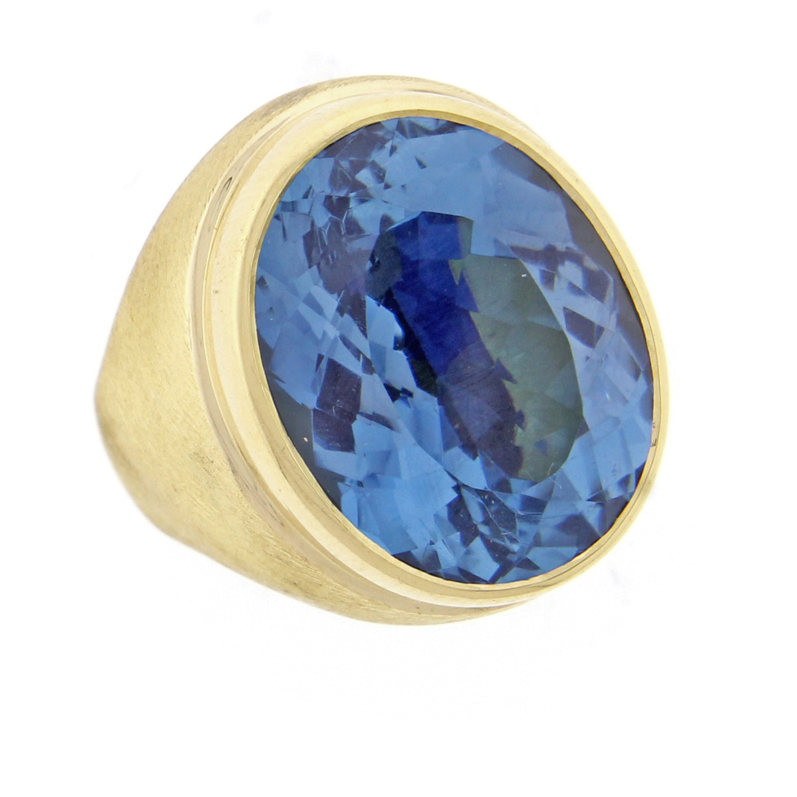 Vintage-estate Burl-Marx Blue Topaz Ring and Jewelry | Pampillonia ...