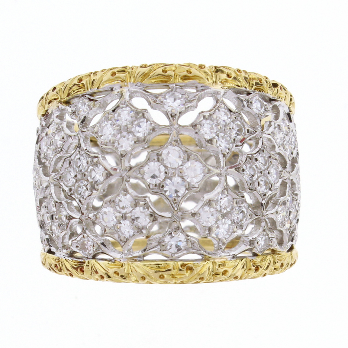 Buccellati Pearl and Diamond Vintage Ring - Primavera Gallery