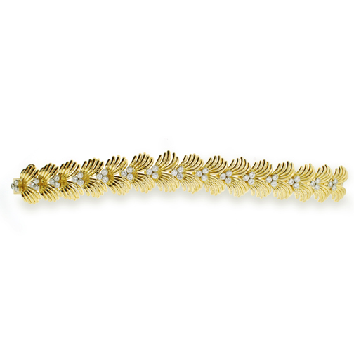 Van Cleef & Arpels Diamond gold link Bracelet