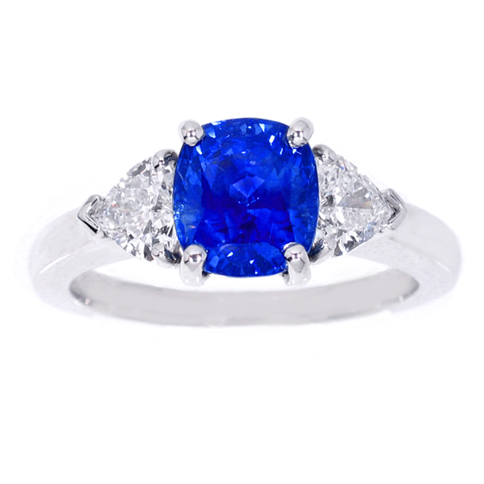 Sapphire and diamond ring