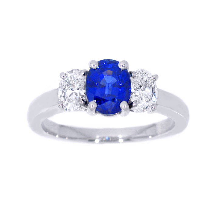 Sapphire and diamond ring