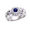 Sapphire and diamond ring