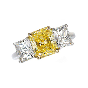 Canary diamond ring