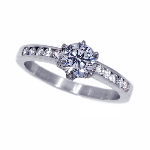 Diamond  Crown Engagement Ring