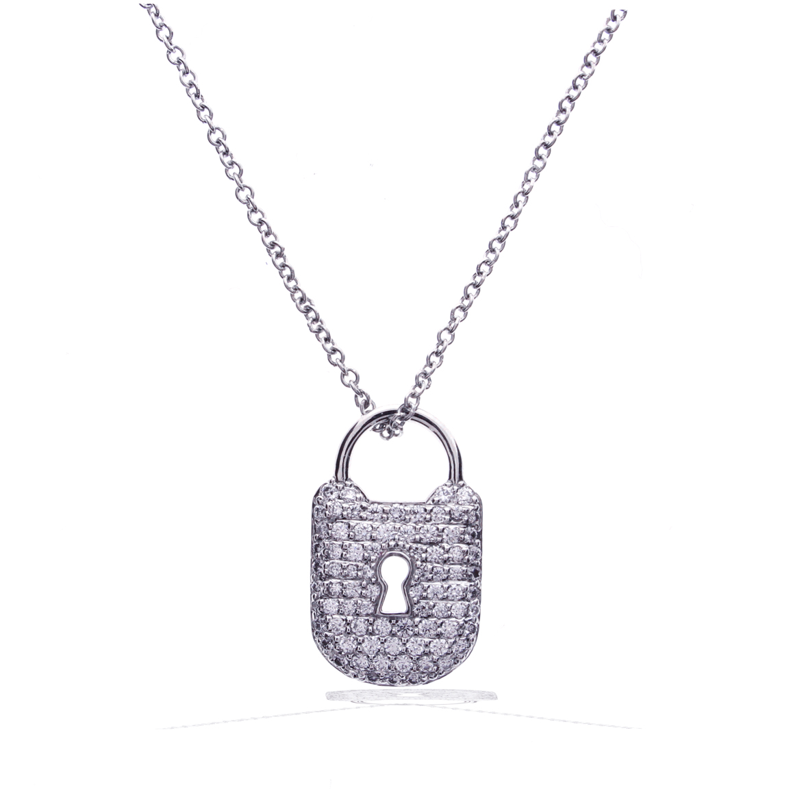 Diamond Lock Pendant 