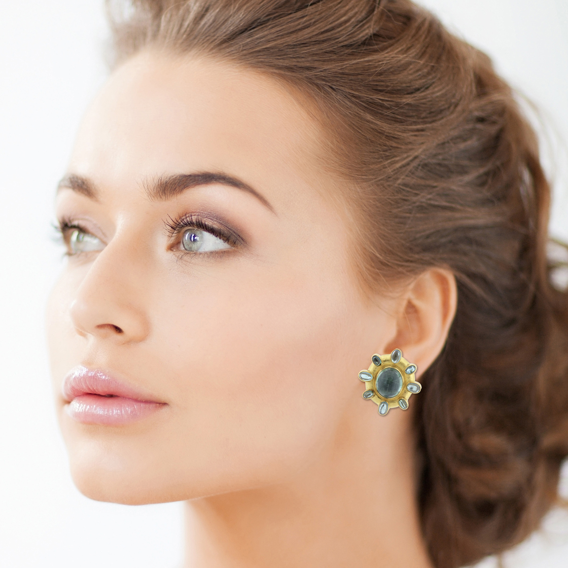 Vintage-Eastate Elizabeth Locke Aquamarine Earrings | Pampillonia ...