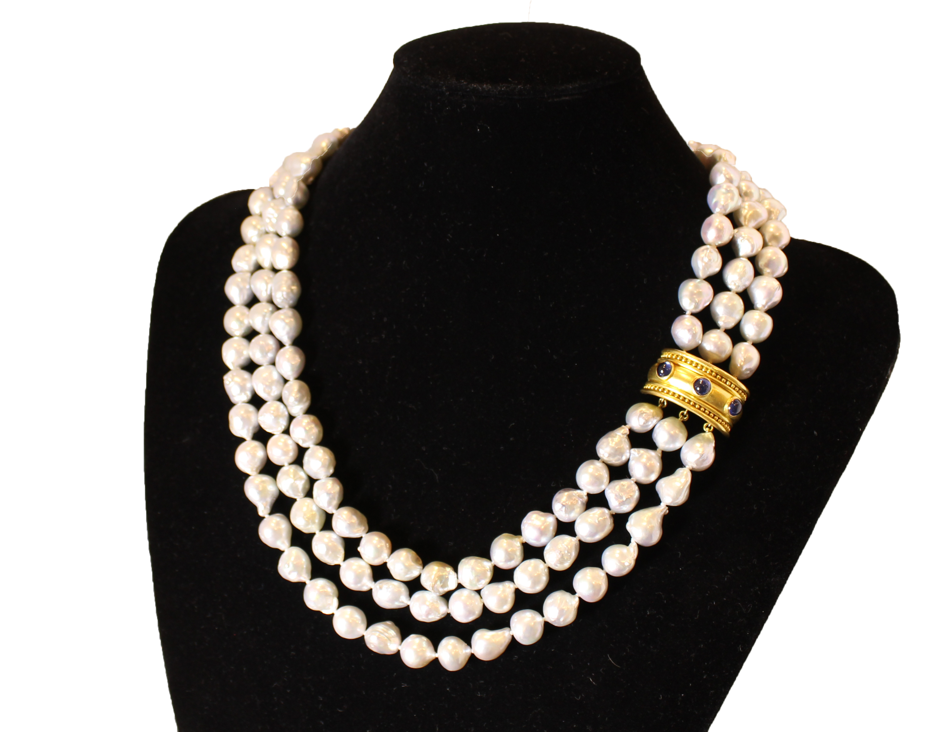 Elizabeth Locke Baroque Pearl and Gold 
