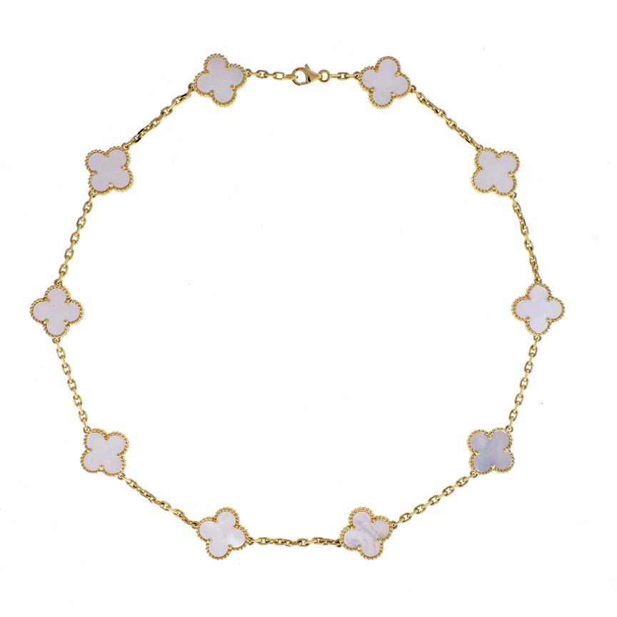 Van Cleef & Arpels Magic Alhambra long necklace, 1 motif, Pampillonia  Jewelers