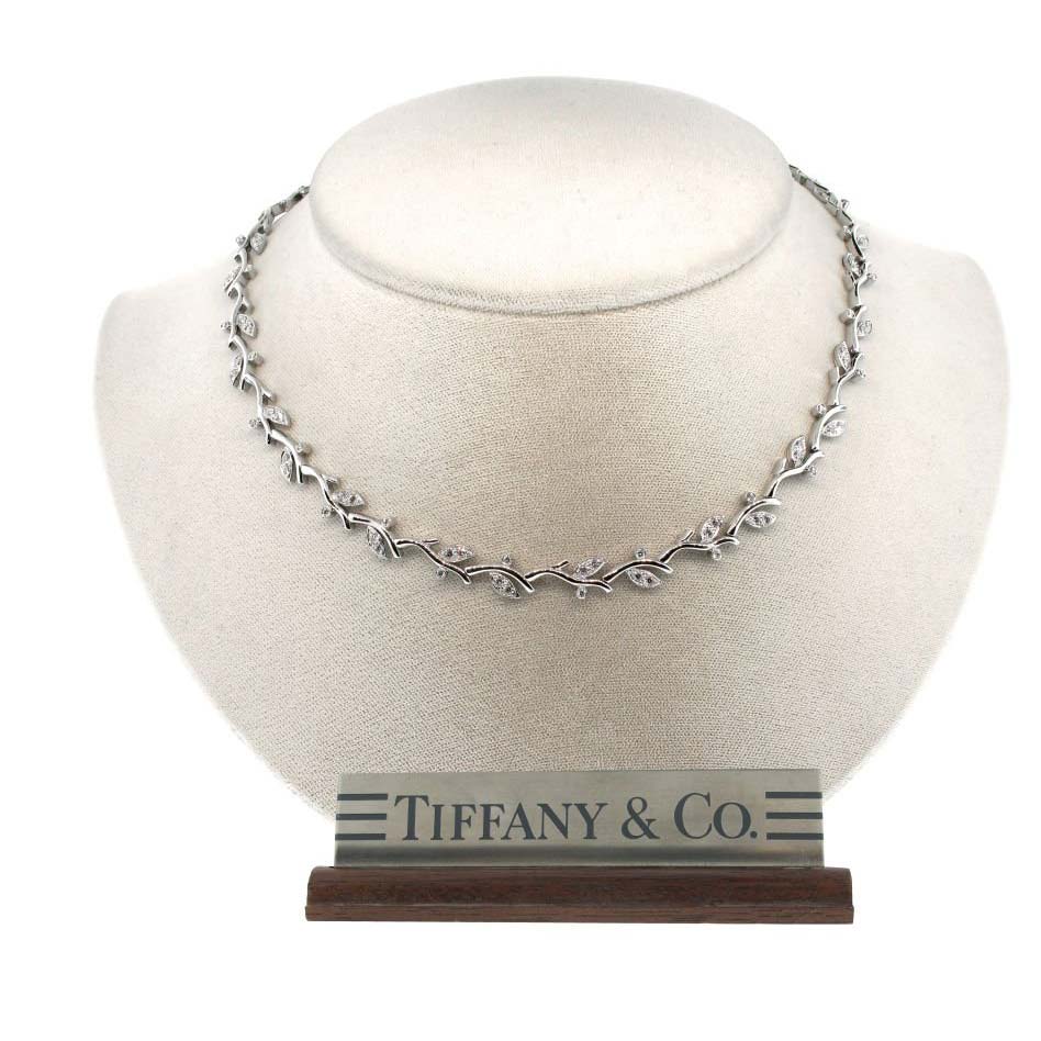 Tiffany & Co. - Platinum Diamond and Pearl Necklace