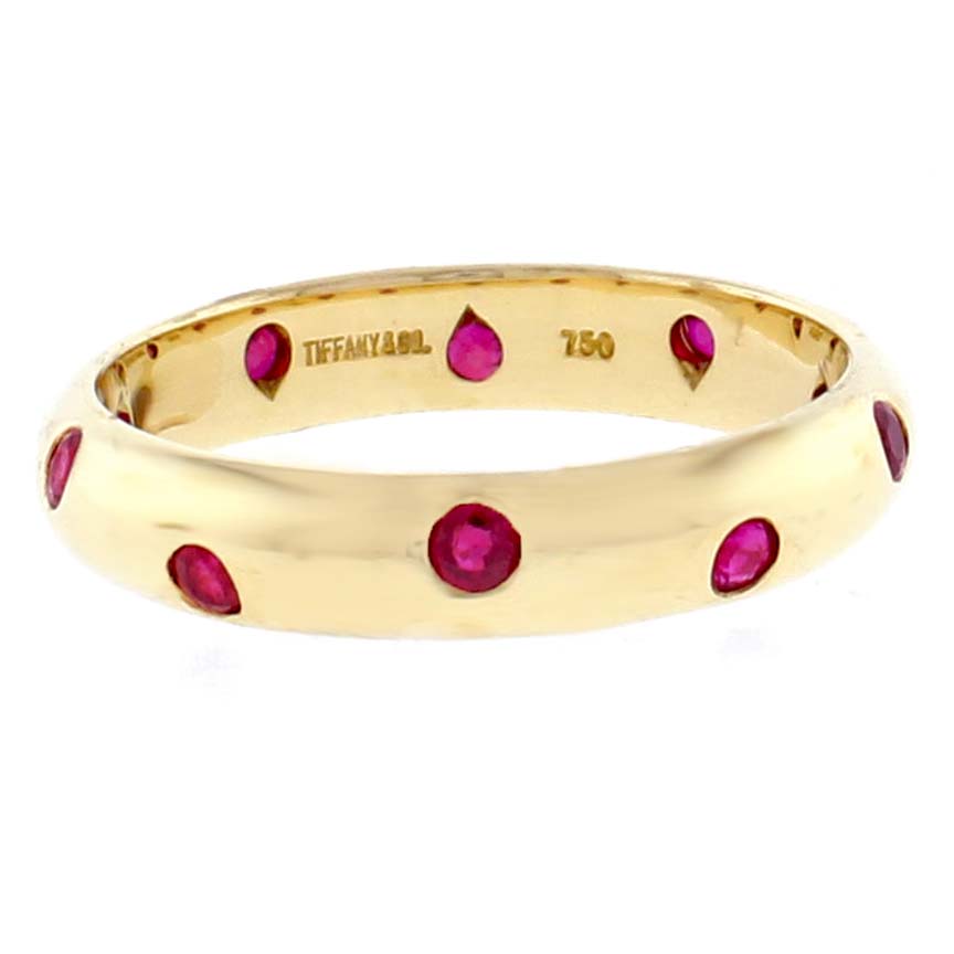 Tiffany & Co. Etoile Ruby Band Ring | Pampillonia Jewelers | Estate and ...