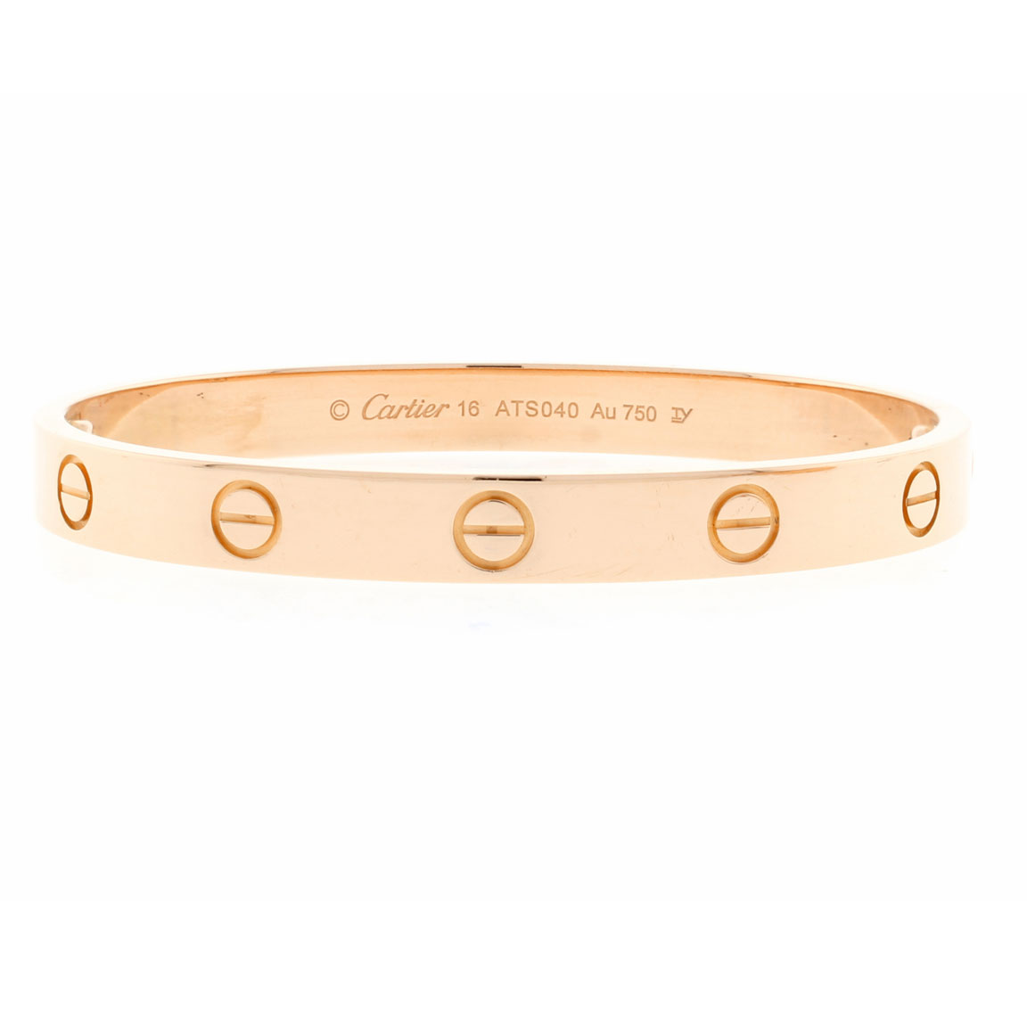 Cartier Love Rose Gold Bracelet, Pampillonia Jewelers