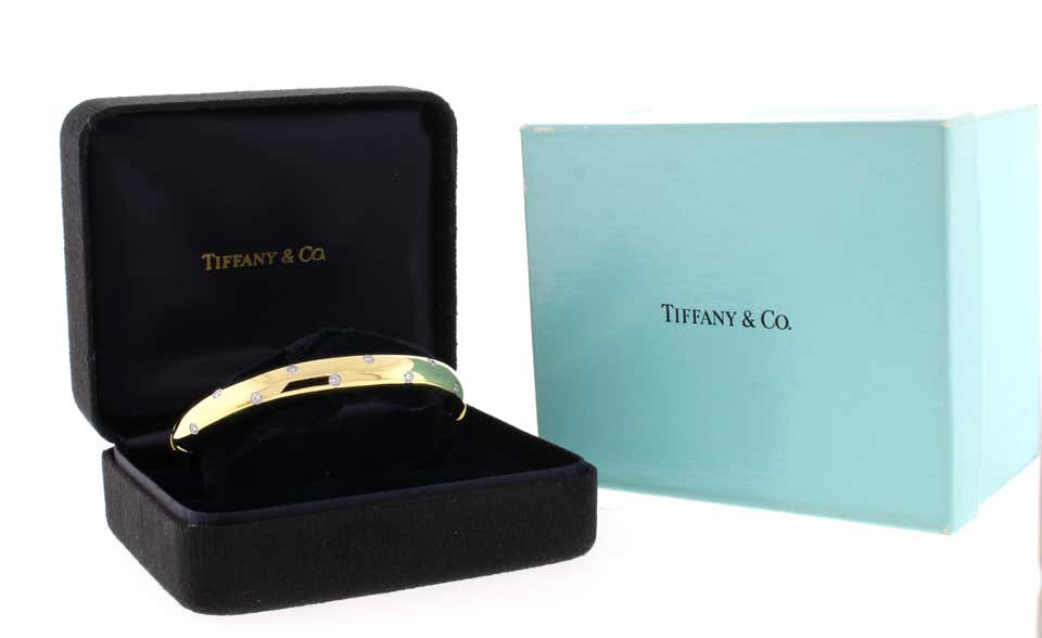 Tiffany & Co. Etoile Diamond Bangle Bracelet | Pampillonia Jewelers ...