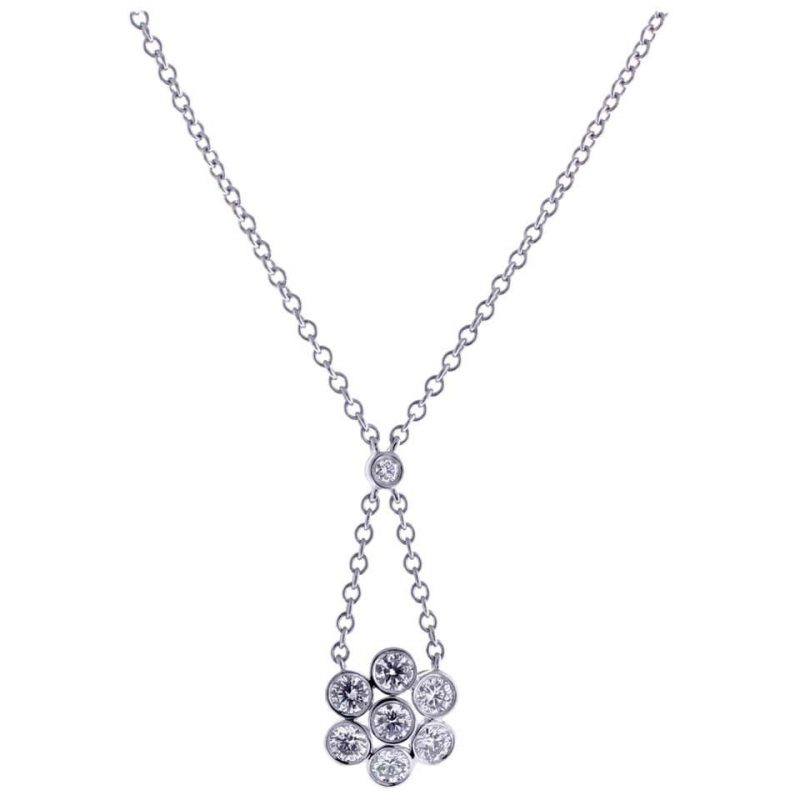 Tiffany & Co. Enchant Diamond Necklace Pampillonia Jewelers Estate