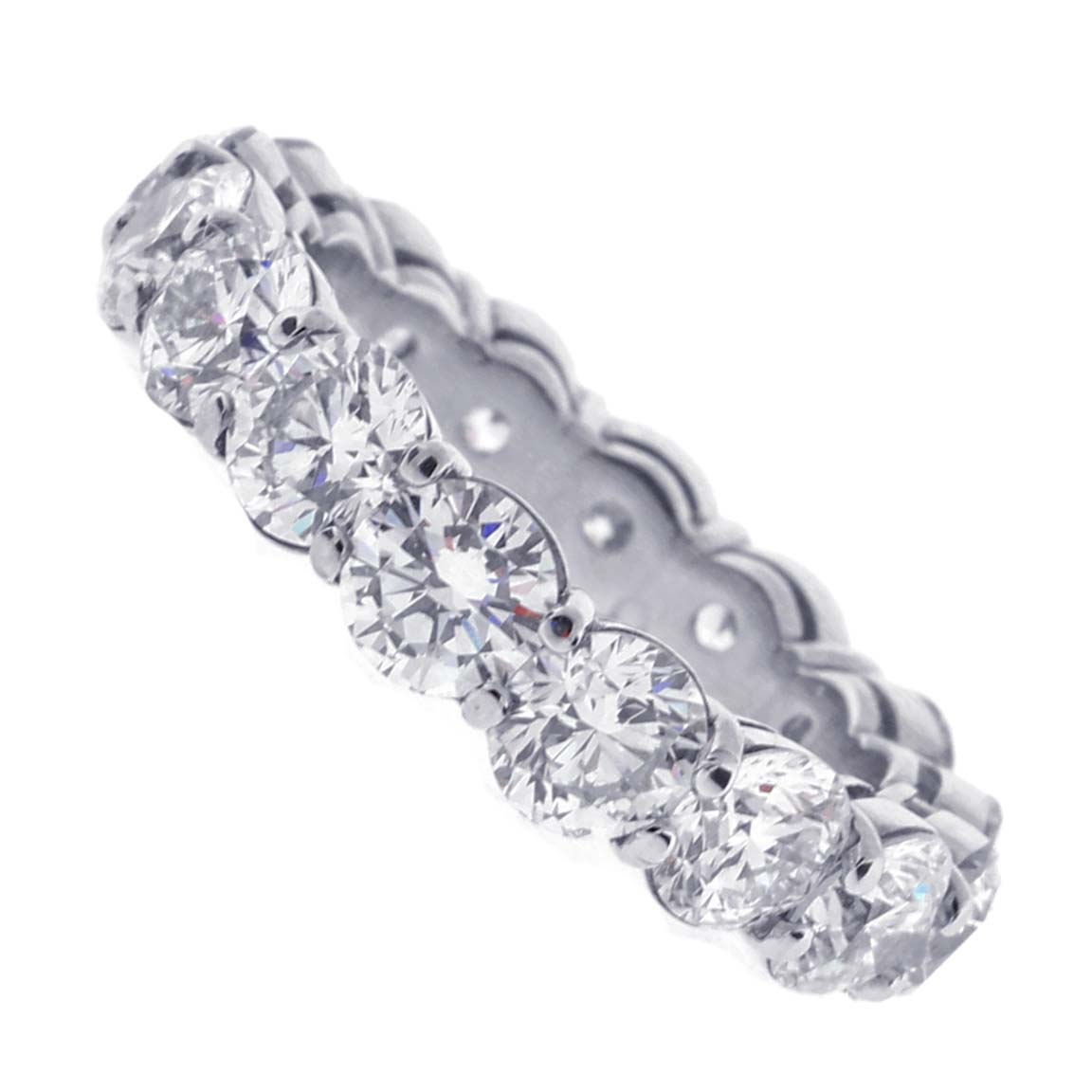 Full Circle Round Diamond Band Ring | Pampillonia Jewelers | Estate and ...