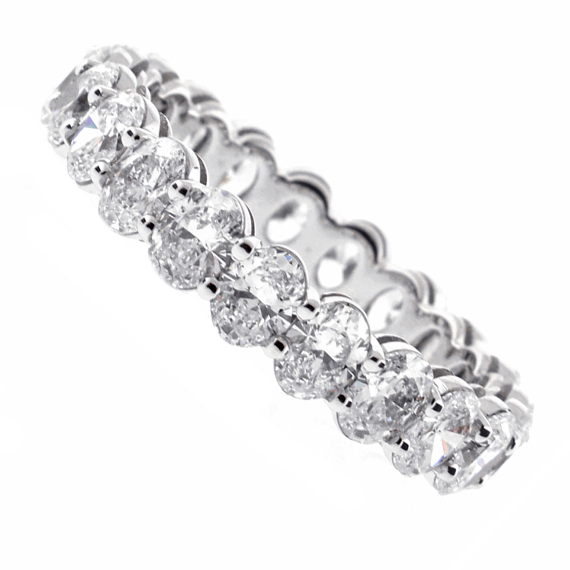 Oval Diamond Full Circle diamond Band Ring | Pampillonia Jewelers ...