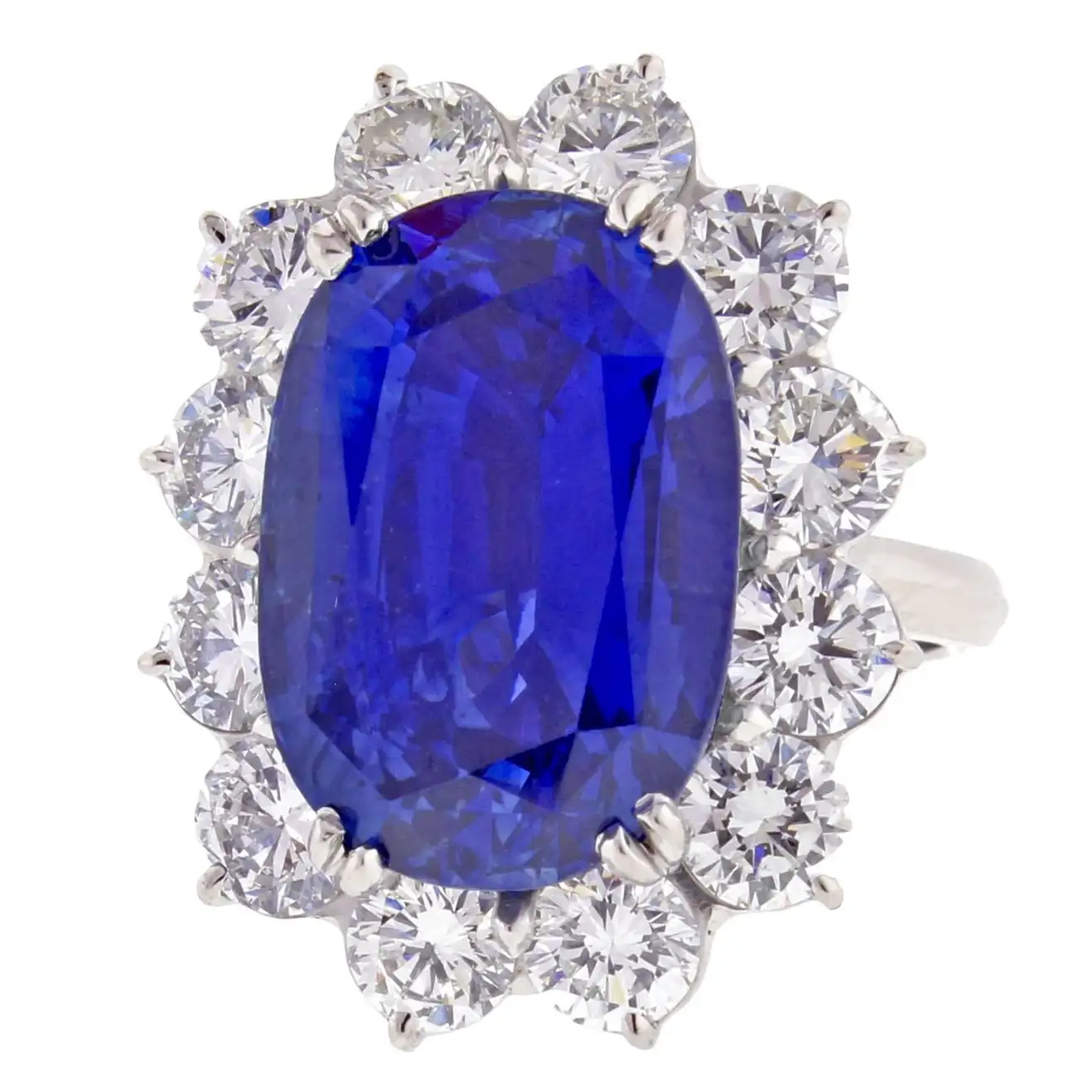 Important 17 Carat GIA Certified Ceylon Sapphire Diamond Ring ...