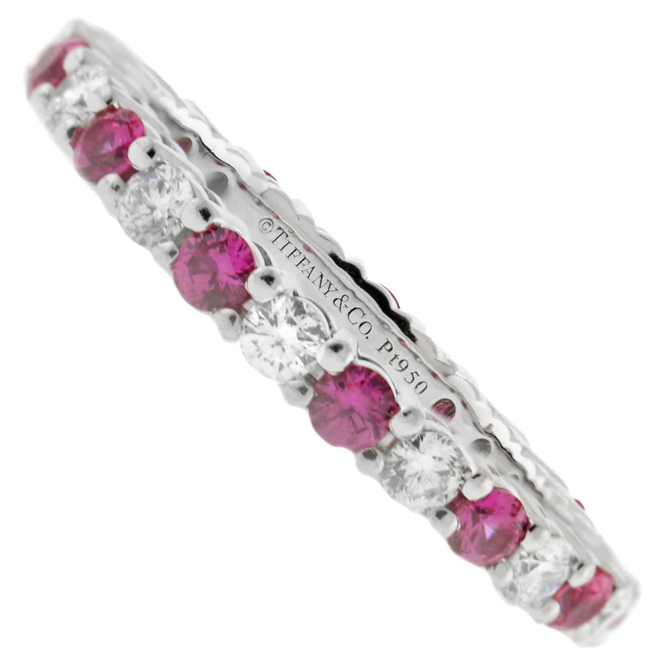 Tiffany & Co. Pink Sapphire and Diamond Embrace Band Ring by Tiffany & Co.