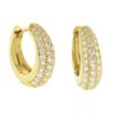 Pampillonia gold pave huggie