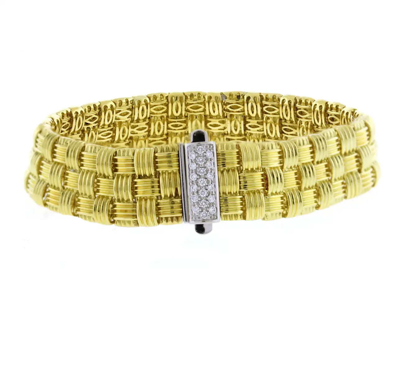Roberto Coin Appassionata Three Row Bracelet | Pampillonia Jewelers ...