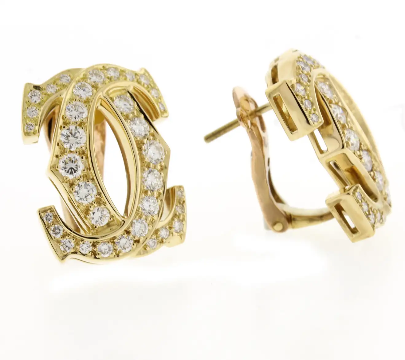 chanel double c earrings