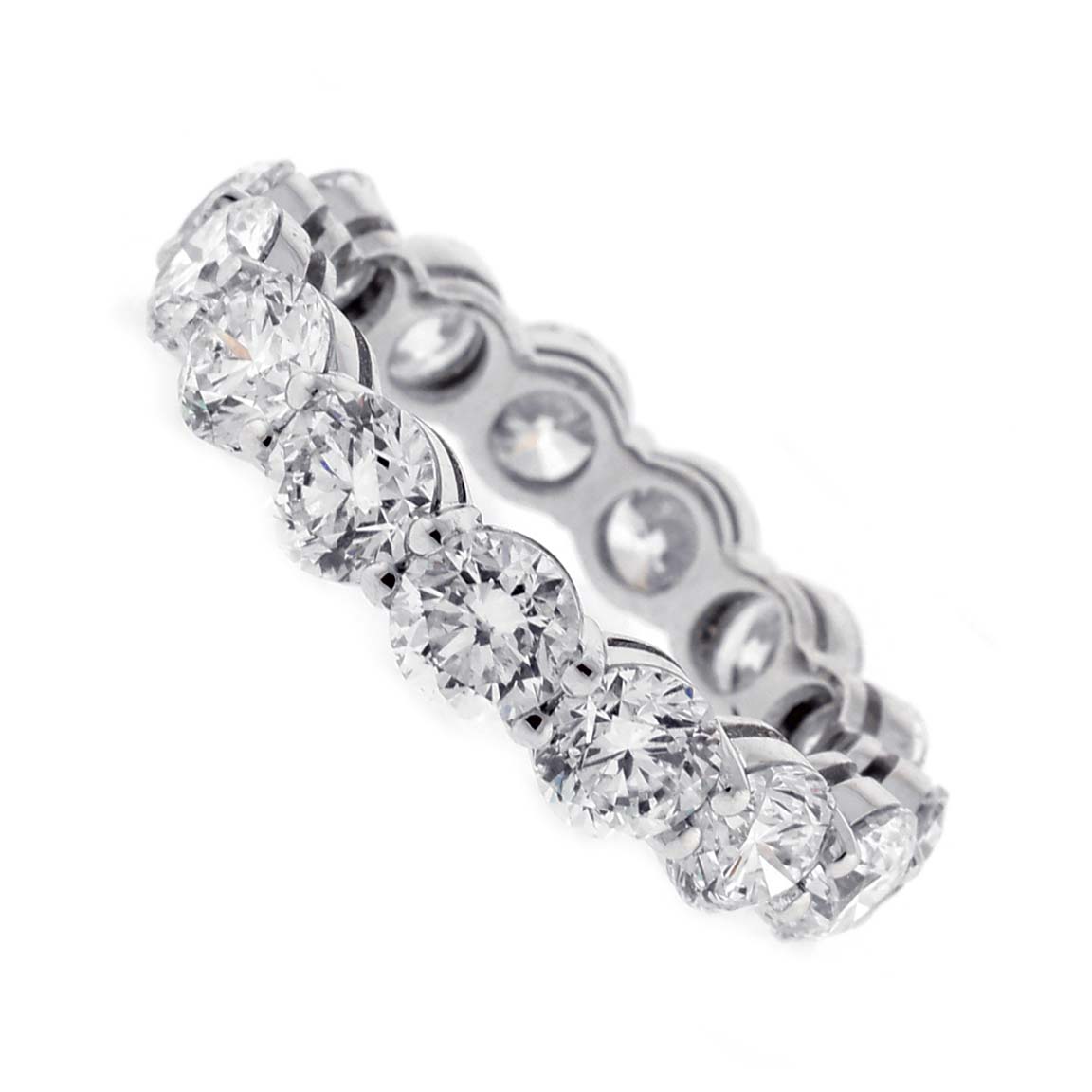 Diamond Full Circle 18 karat Gold Band Ring | Pampillonia Jewelers ...