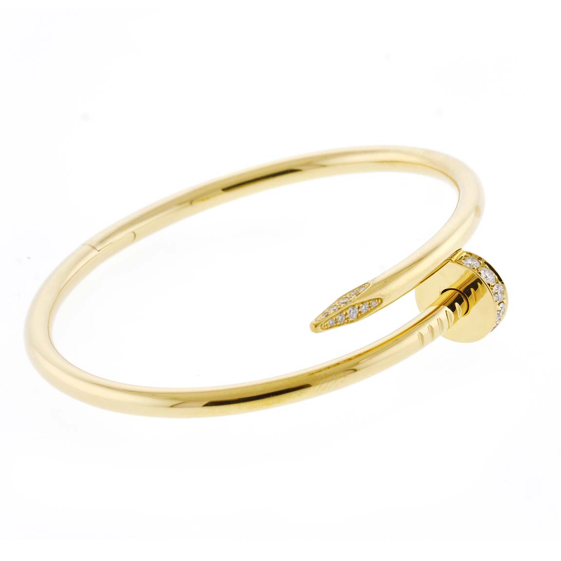 Cartier Juste un Clou Diamond Nail Bracelet | Pampillonia Jewelers ...