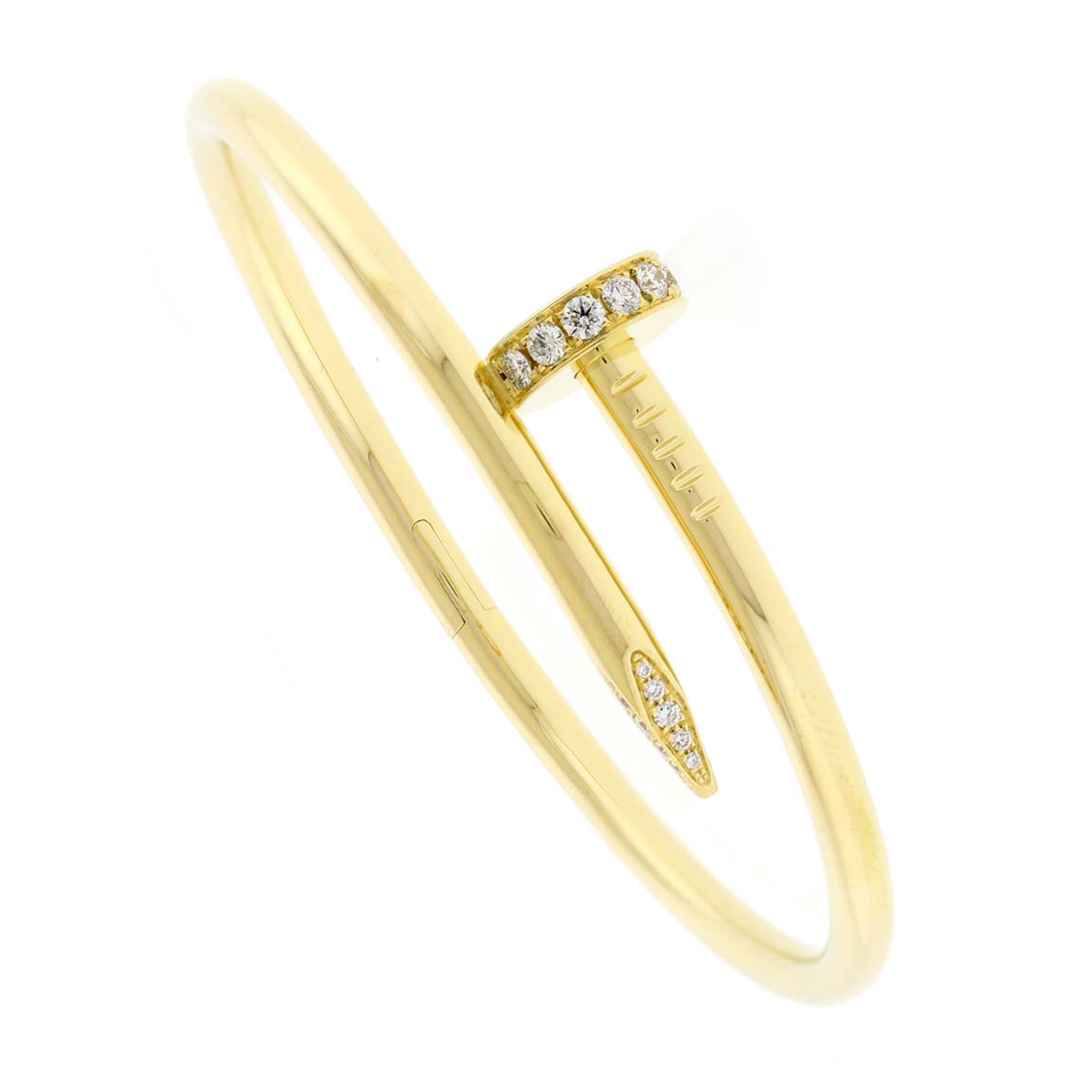 Cartier Juste Un Clou Diamond Nail Bracelet by Cartier