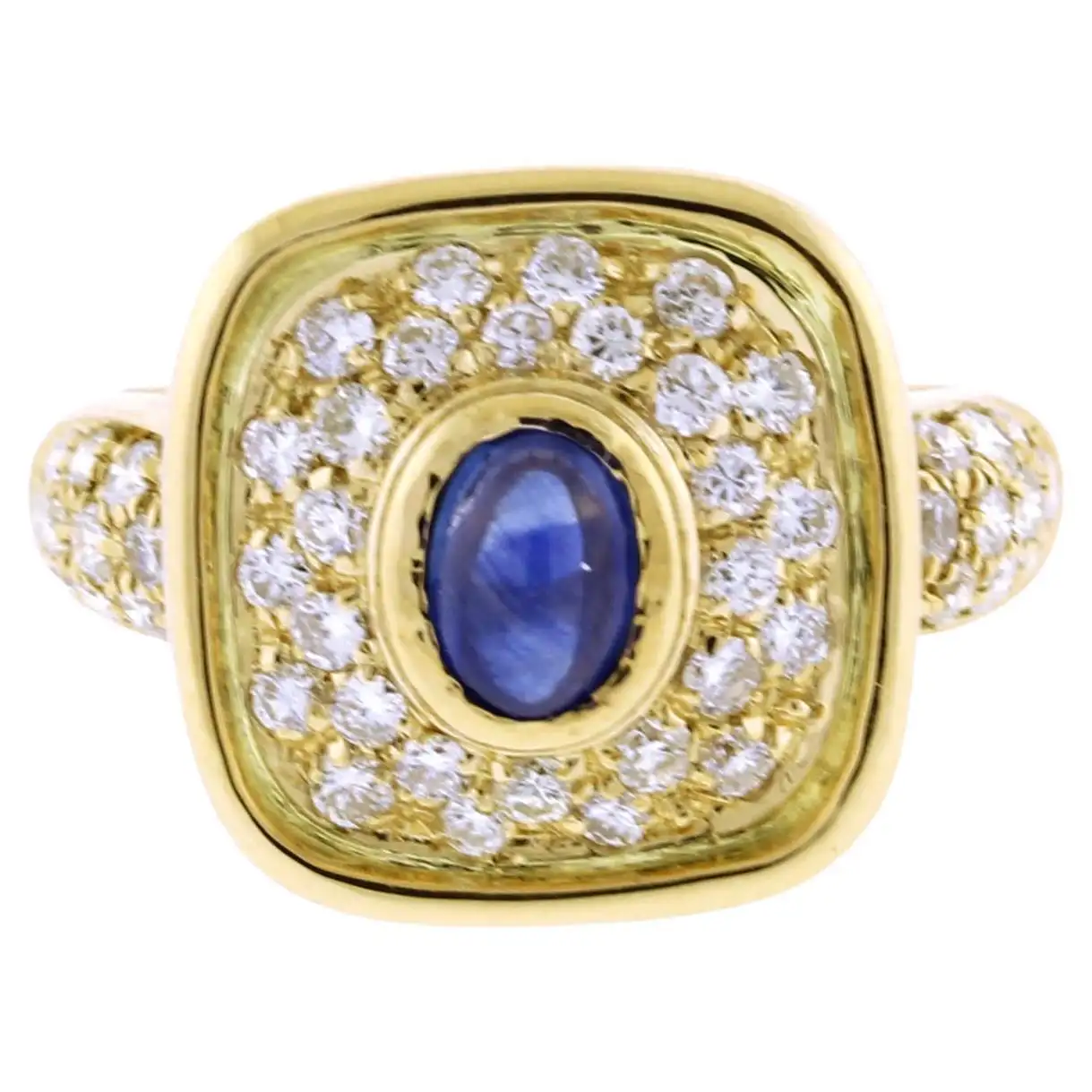 Fred of Paris Sapphire and Diamond Gold Ring