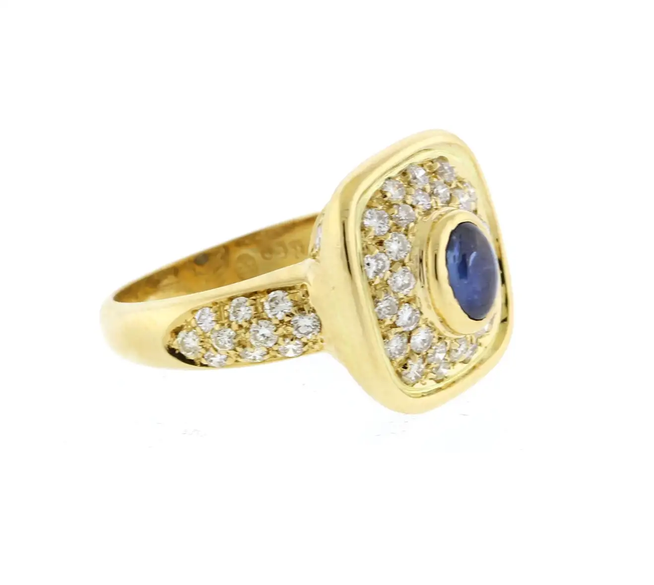 Fred of Paris Sapphire and Diamond Gold Ring