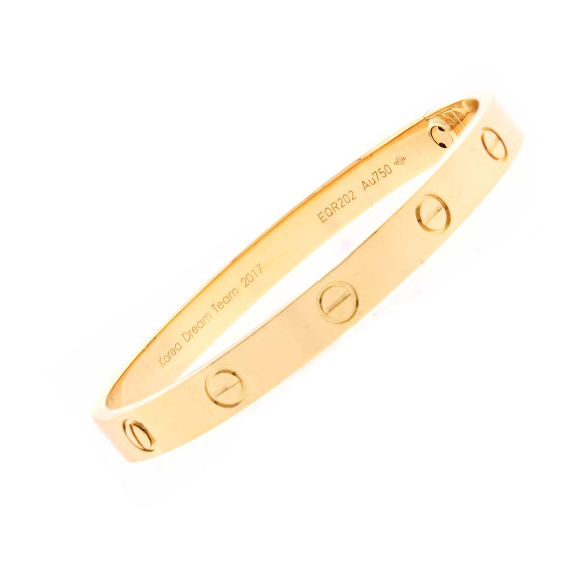 Cartier Pink Gold Love Bracelet Size 17 Pampillonia Jewelers Estate And Designer Jewelry