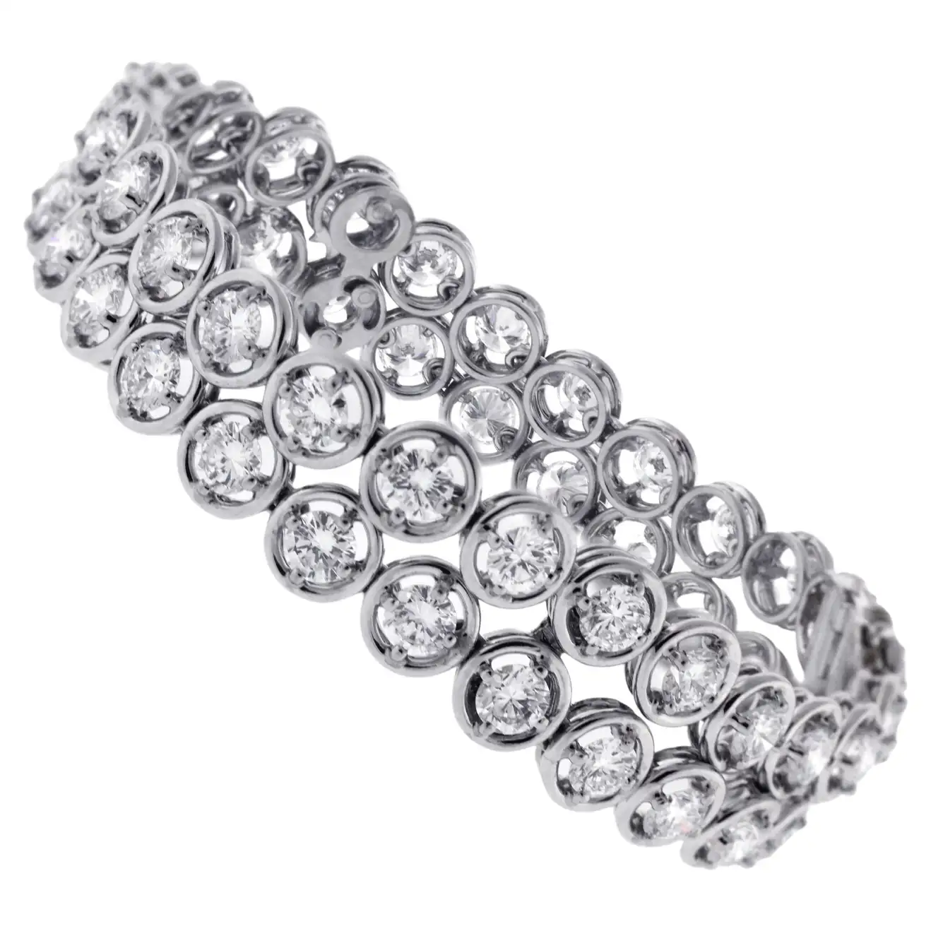 Two Row Diamond Bracelet