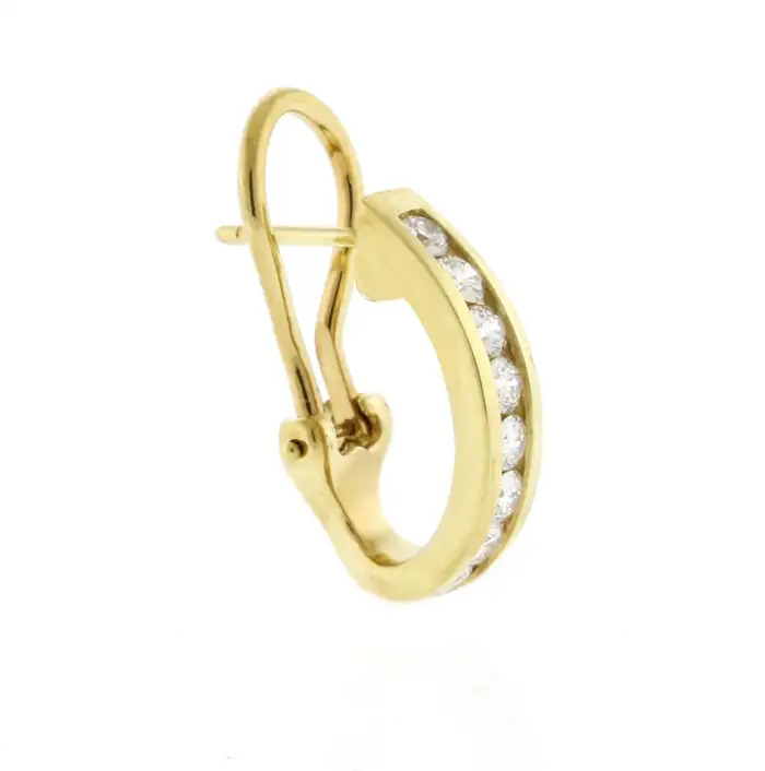 Tiffany & Co. 18kt Gold Hoop Earrings | Pampillonia Jewelers | Estate ...