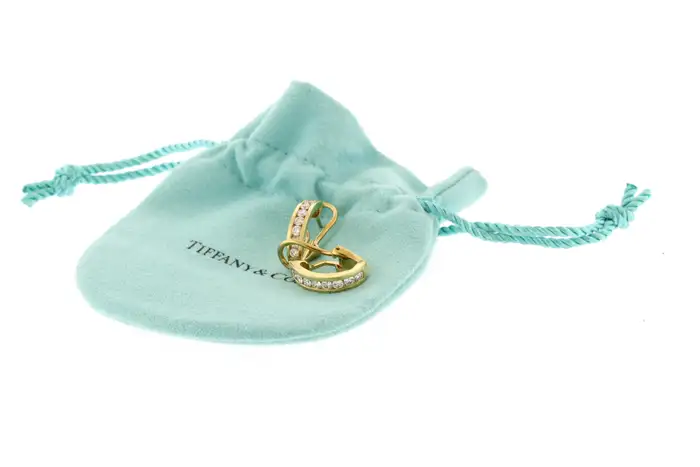 Tiffany & Co. 18kt Gold Hoop Earrings | Pampillonia Jewelers | Estate ...